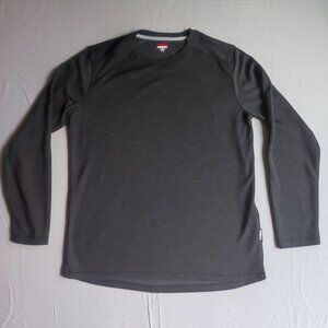 Karbon Thermolite active wear sweatshirt men's  L charcoal colour, long sleeve